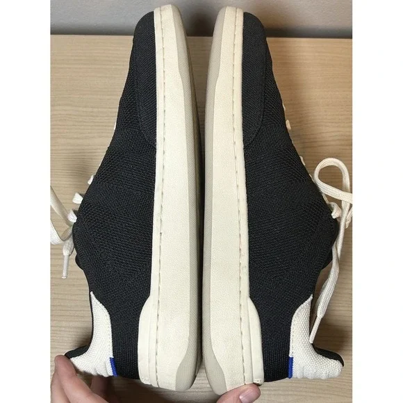 Rothy's The Men's Court Sneaker Black 12.5 Business Casual Streetwear Comfort